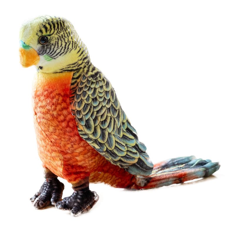 Bonito Realista Papagaio Verde Pássaro Brinquedo De Pelúcia Macio Recheado Zoológico Animal Boneca Crianças Calmante Dor