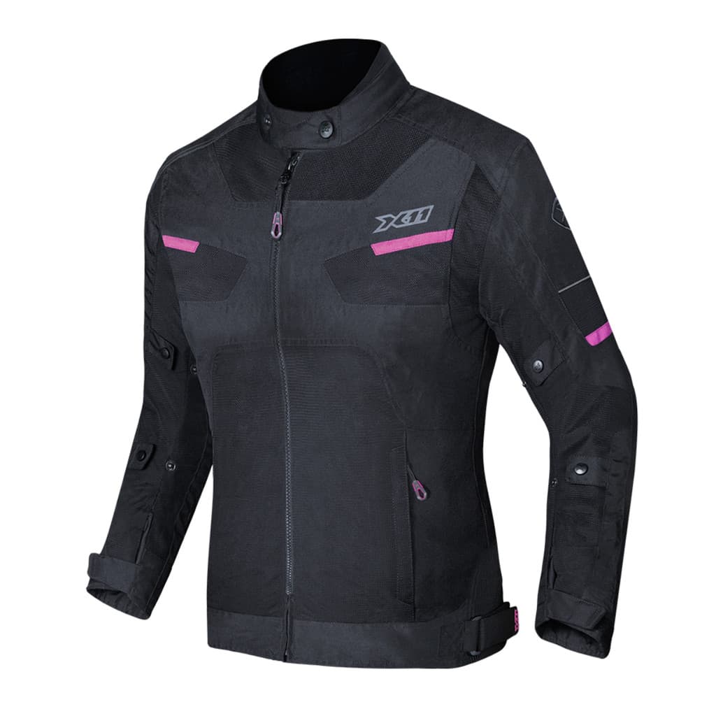 Jaqueta Moto Motociclista X11 Breeze 2 Feminina Preto Rosa