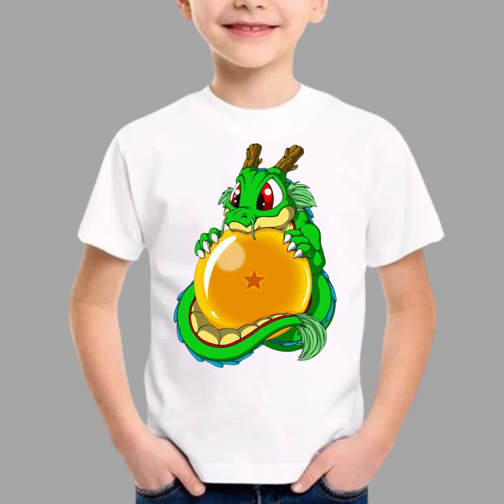 CAMISETA CAMISA BLUSA  ESTAMPADA DRAGONBALL Z ANIME GOKU DESENHO ANTIGO ROUPA INFANTIL  JUVENIL
