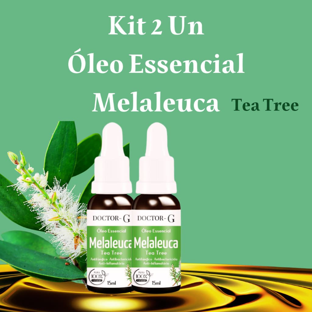 Kit 2 Un Óleo Essencial de Melaleuca 100% Puro 15ml doctor-g