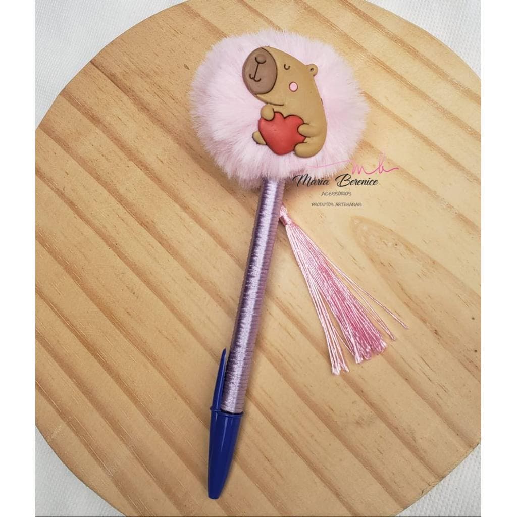 CANETA POMPOM CAPIVARA