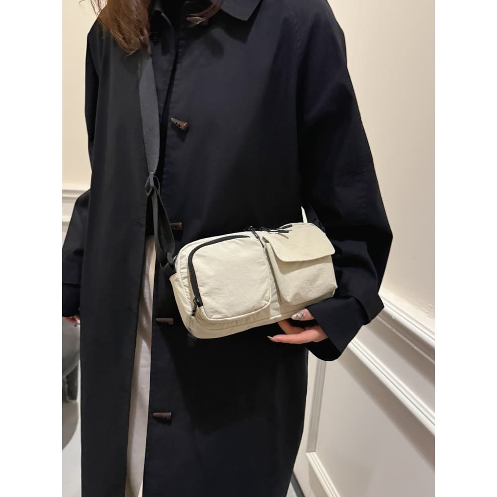 2025 primavera verão novo estilo simples Multi-bolso leve moda de um ombro saco do mensageiro esportes ao ar livre Unise