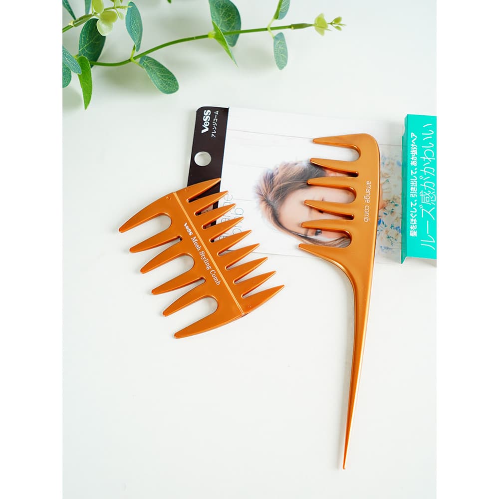 Japão importado ves pente de dente largo portátil Curling pente grande bolso de dente pente senhoras cabelo longo pente