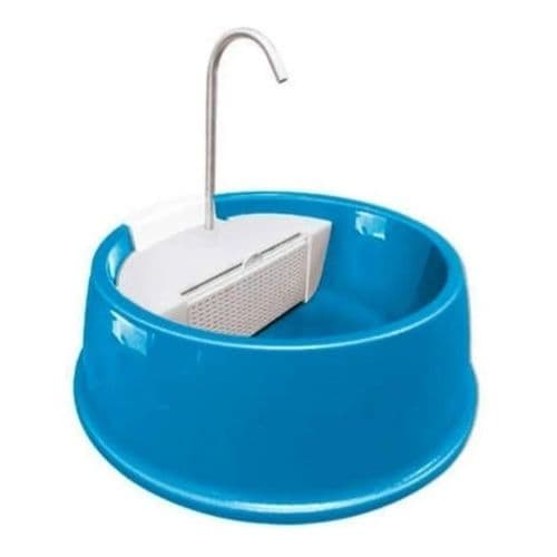 Fonte de Água Automática para Gatos e Cachorros AquaPet Royale Silenciosa Água Sempre Fresca Azul