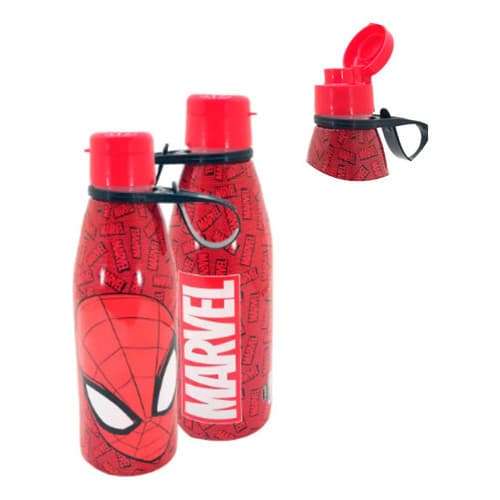 Garrafa Homem Aranha Infantil Marvel Escolar Antivazamento Homem Aranha
