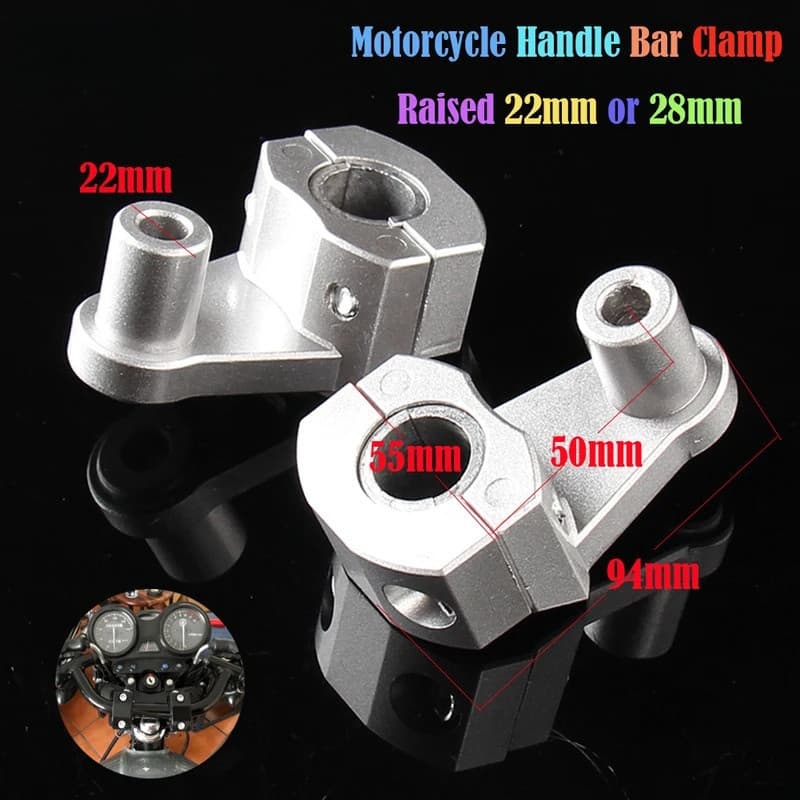 Elevadores de Guidão para Motocicleta, Adaptadores de Guidão Elevados para 22MM 7/8"-28MM 1 1/8" para Kawasaki&&-&*&*-*-
