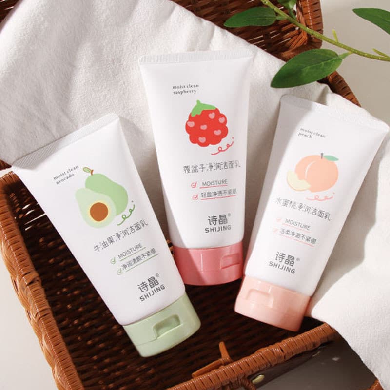 Aminoácido limpador facial espuma limpador facial estudante do sexo feminino suave pele sensível limpeza profunda fazer