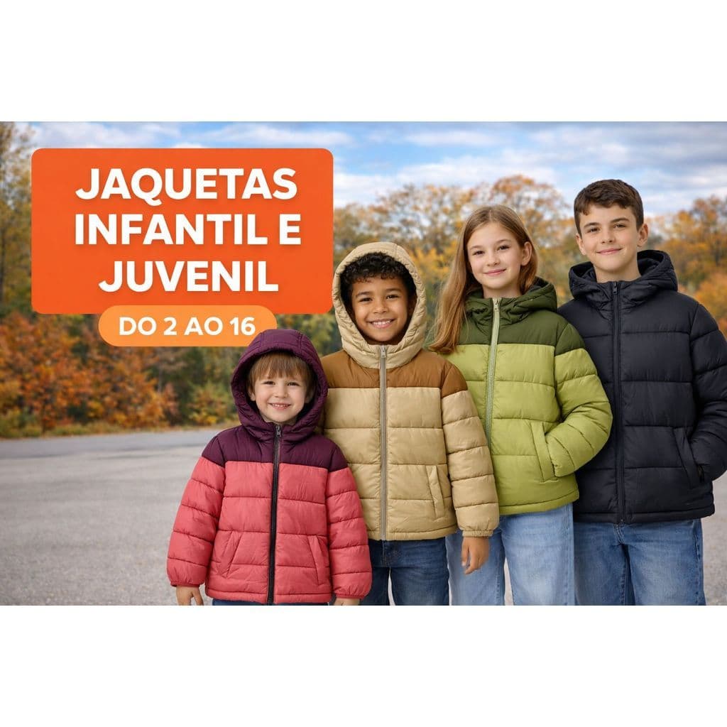 Jaqueta Infantil E Juvenil Blusa Casaco Bobojaco de Gominho Premium