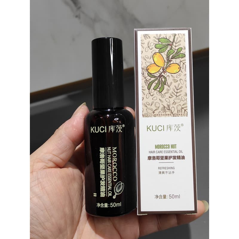 KUCI KUCI KUCI Óleo essencial de Argan para cuidados com os cabelos, melhora o Frizz, cuidados com os cabelos suaves, ól
