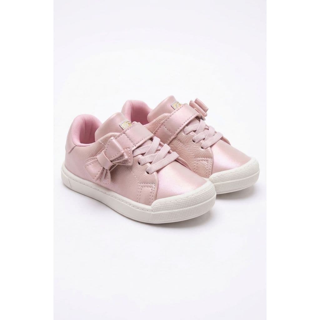 Tenis Menina Com Velcro e Laço Xua Xua