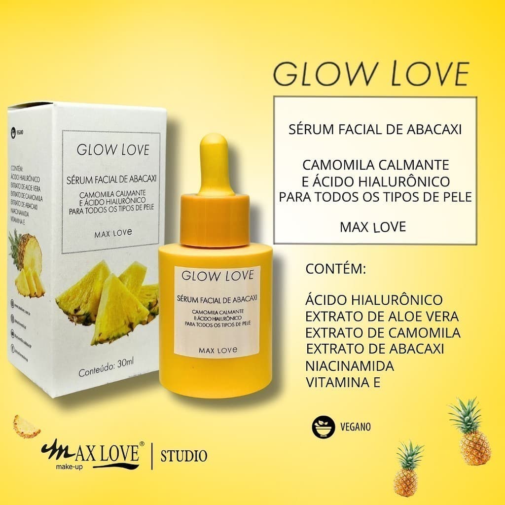 (VSérum Facial Glow Love Abacaxi Max Love