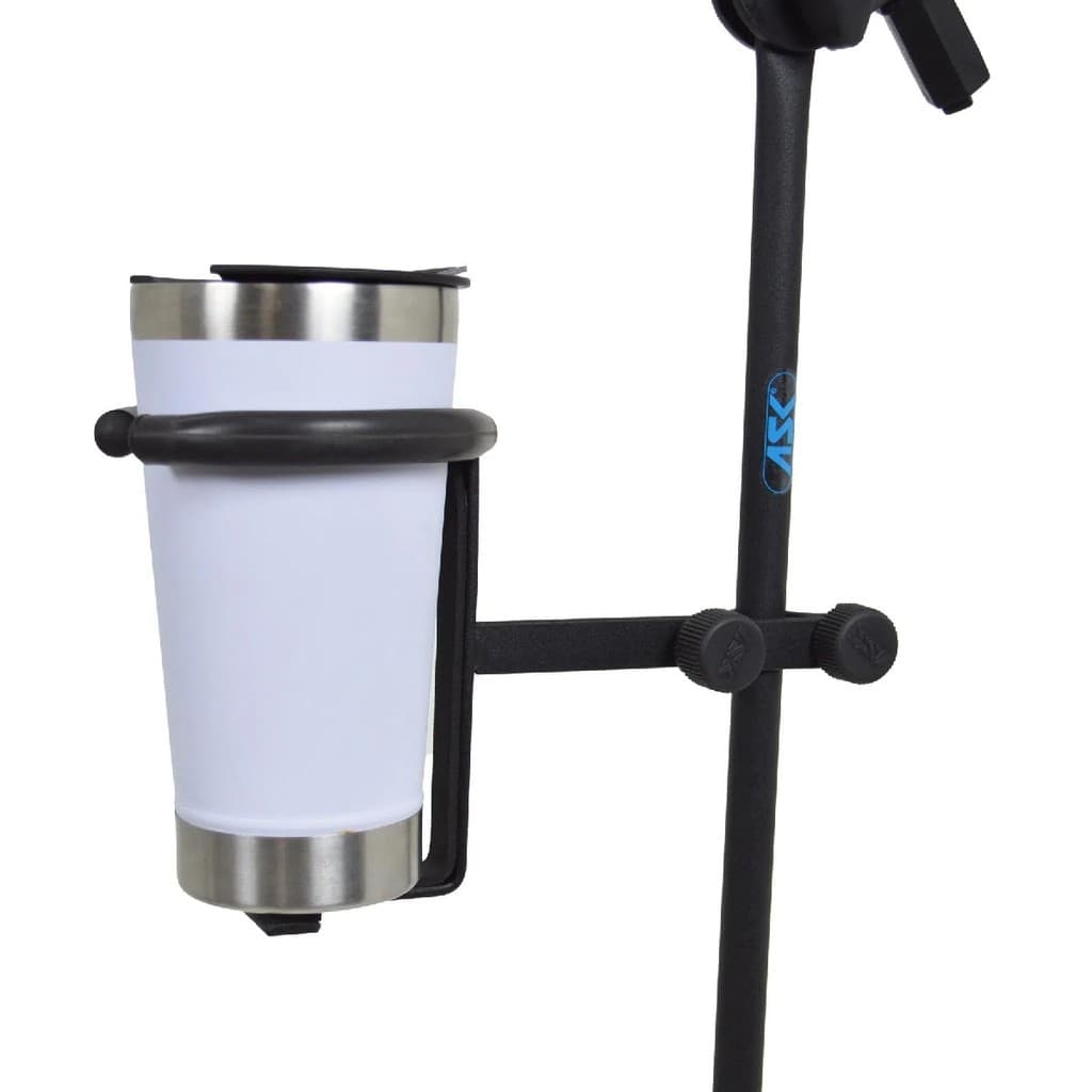Suporte Clamp Ask C4s Copo Térmico Latão Bebida Para Pedestal Tripé Microfone Apoio