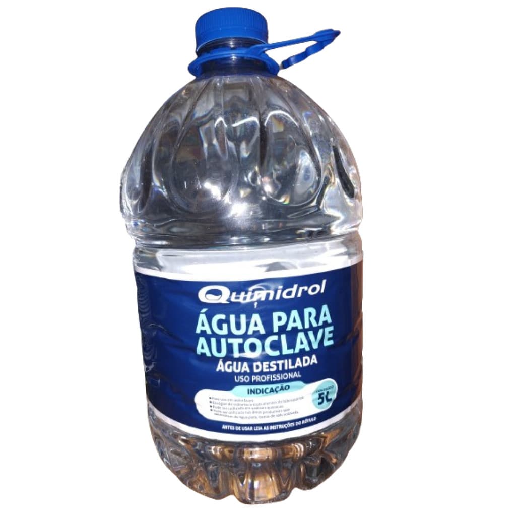 Água Destilada Para Autoclave Quimidrol 5 Litros