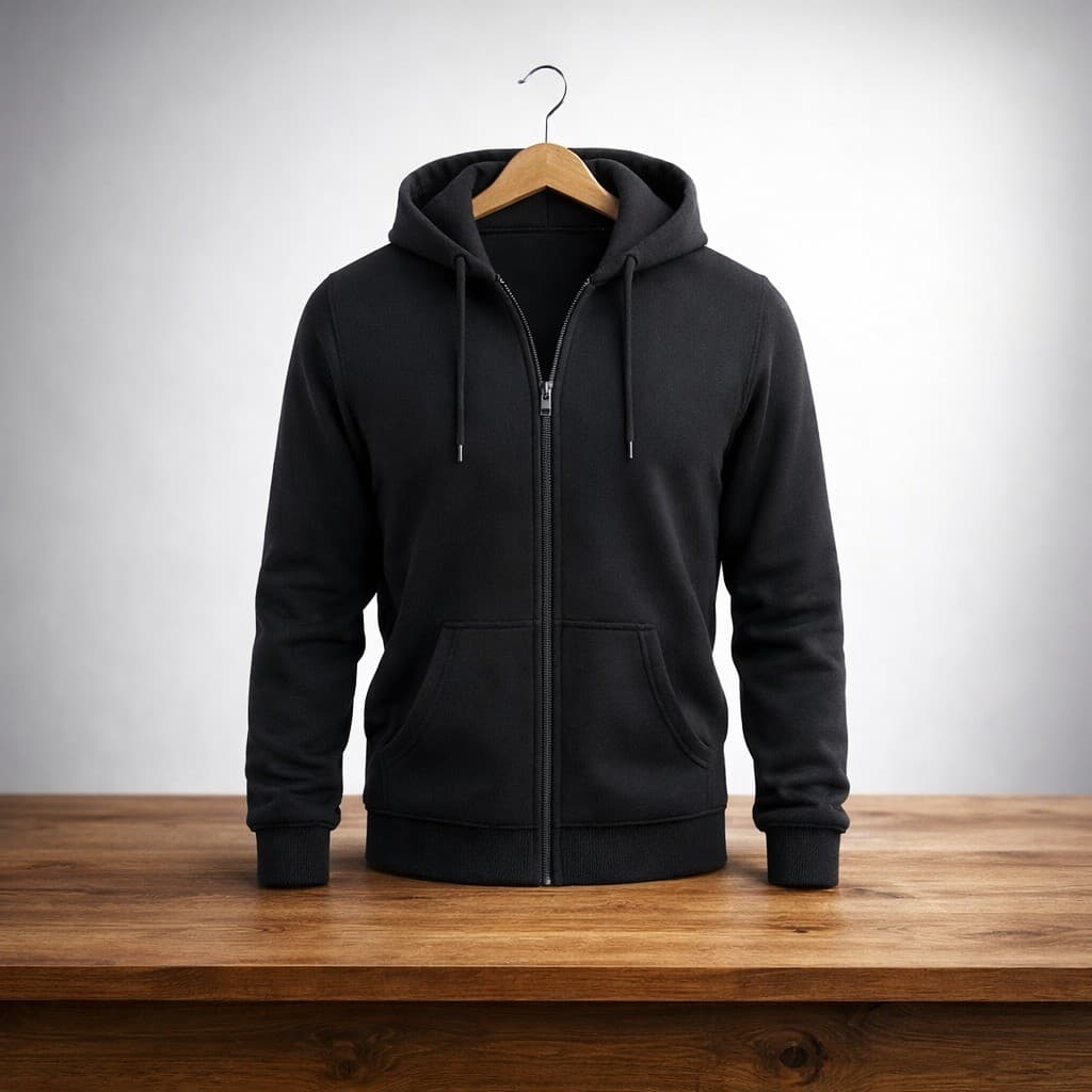 Moletom Ziper Masculino Estilo Jaqueta Casaco Aberto Com Capuz e Bolso