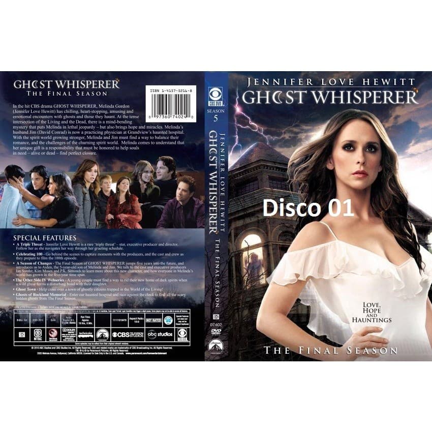 Dvd Ghost Whisperer  - as  5 Temporadas completa Legendado - dvd -