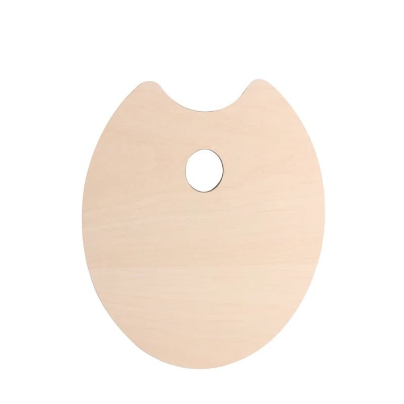 Paleta de pintura a óleo Oval paleta de madeira paleta acrílica paleta quadrada placa em formato especial
