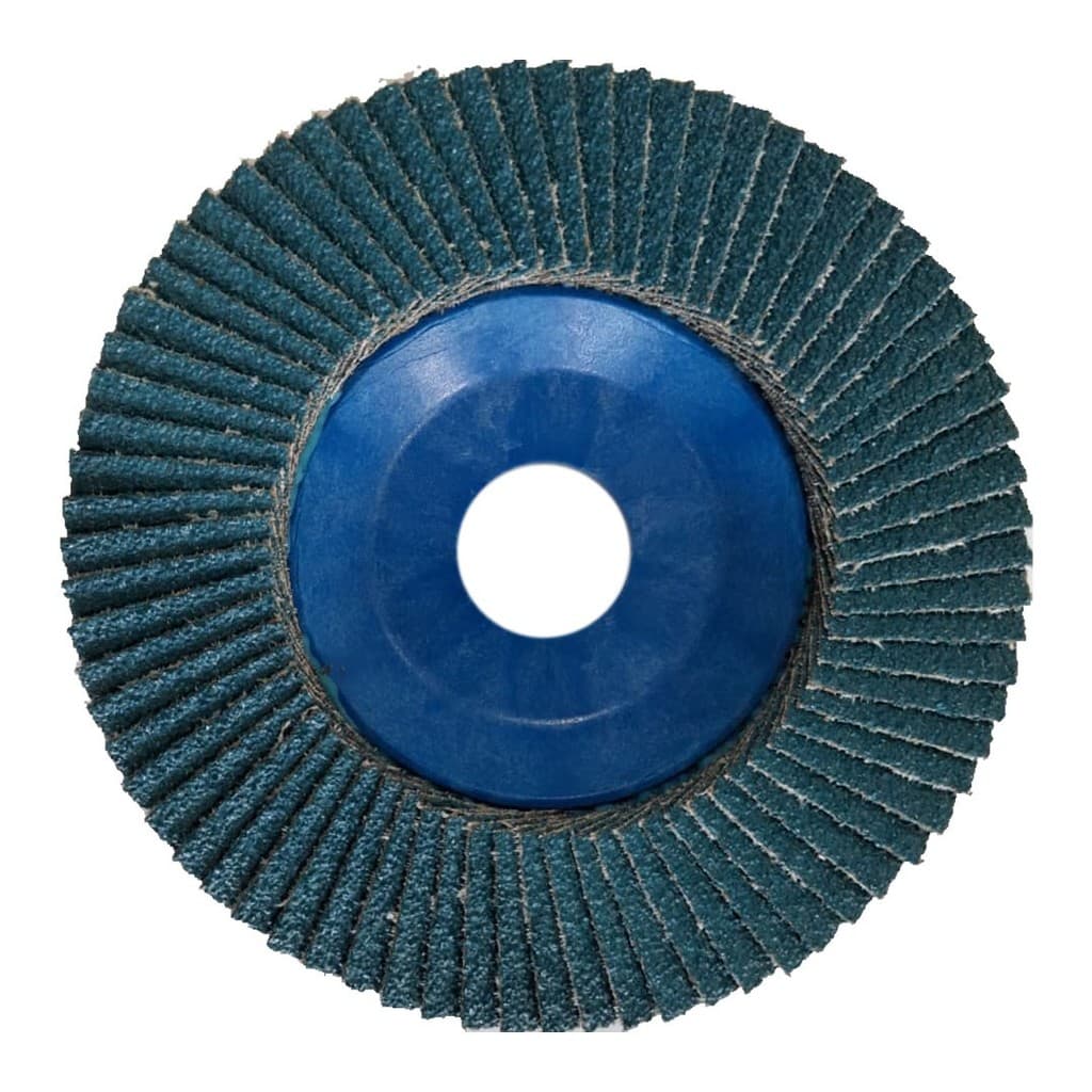 Disco de Lixa Flap 4.12" Grão 40 Zircônia Premium Prato Reto Nylon Makita