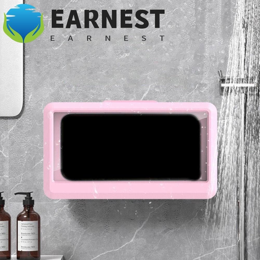 Caixa De Celular Para Banheiro EARNEST , 360 ° Girar Suporte De Telefone De Chuveiro À Prova D'água , Capa Antiembaçante
