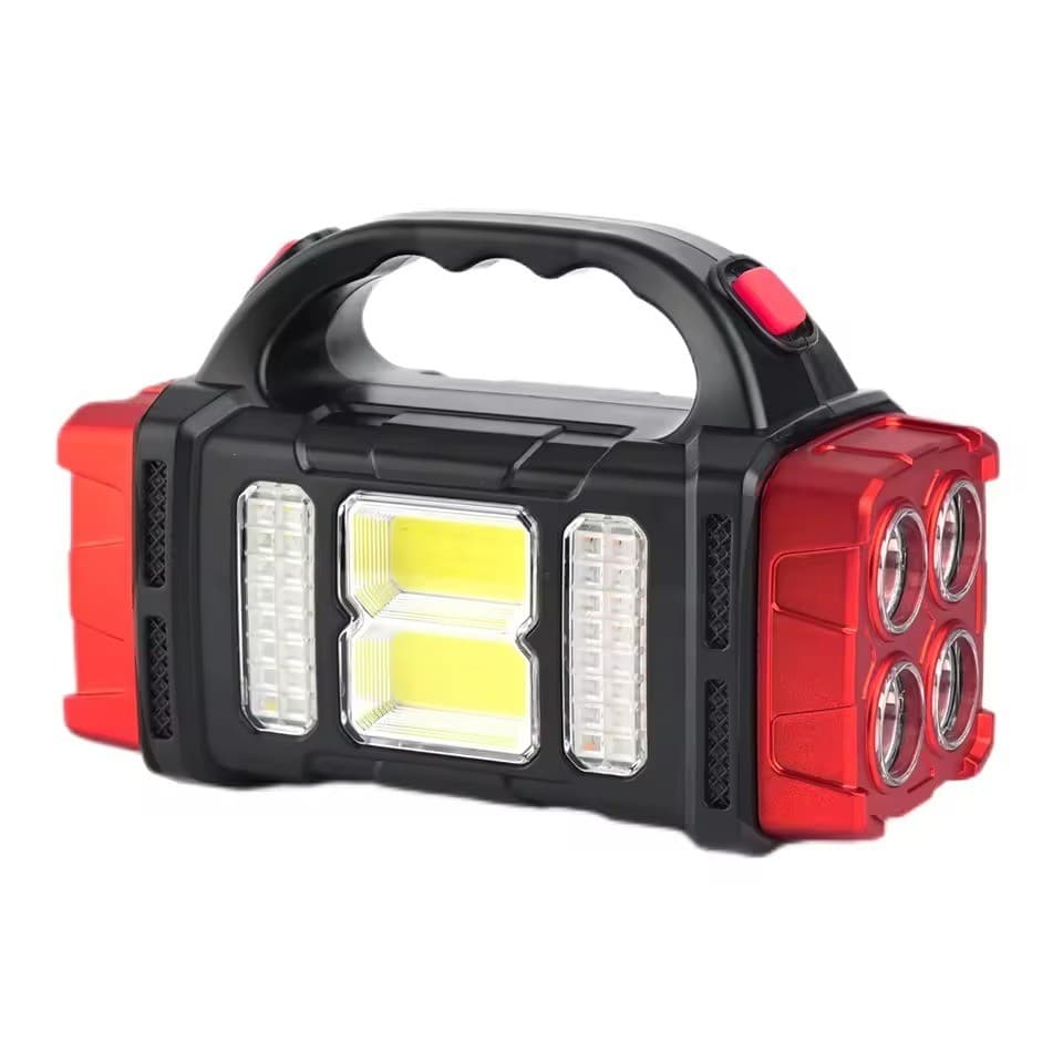 Lanterna Holofote LED 25W – Super Potente, Recarregável USB e Solar