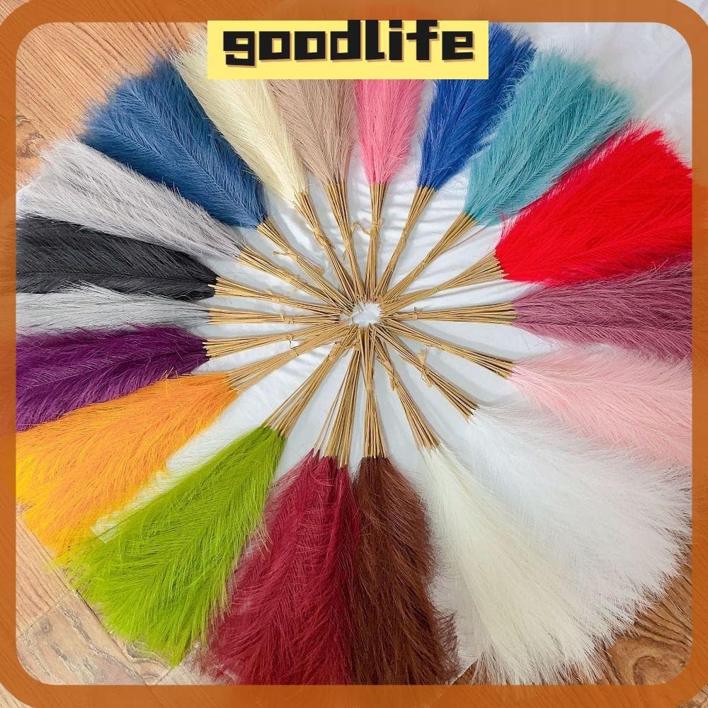 GOODLIVE 10 Pçs/Set Flor De Decoração Boho , Arranjo De Flores De 55 Cm Grama De Pampas Fofa , De Casa