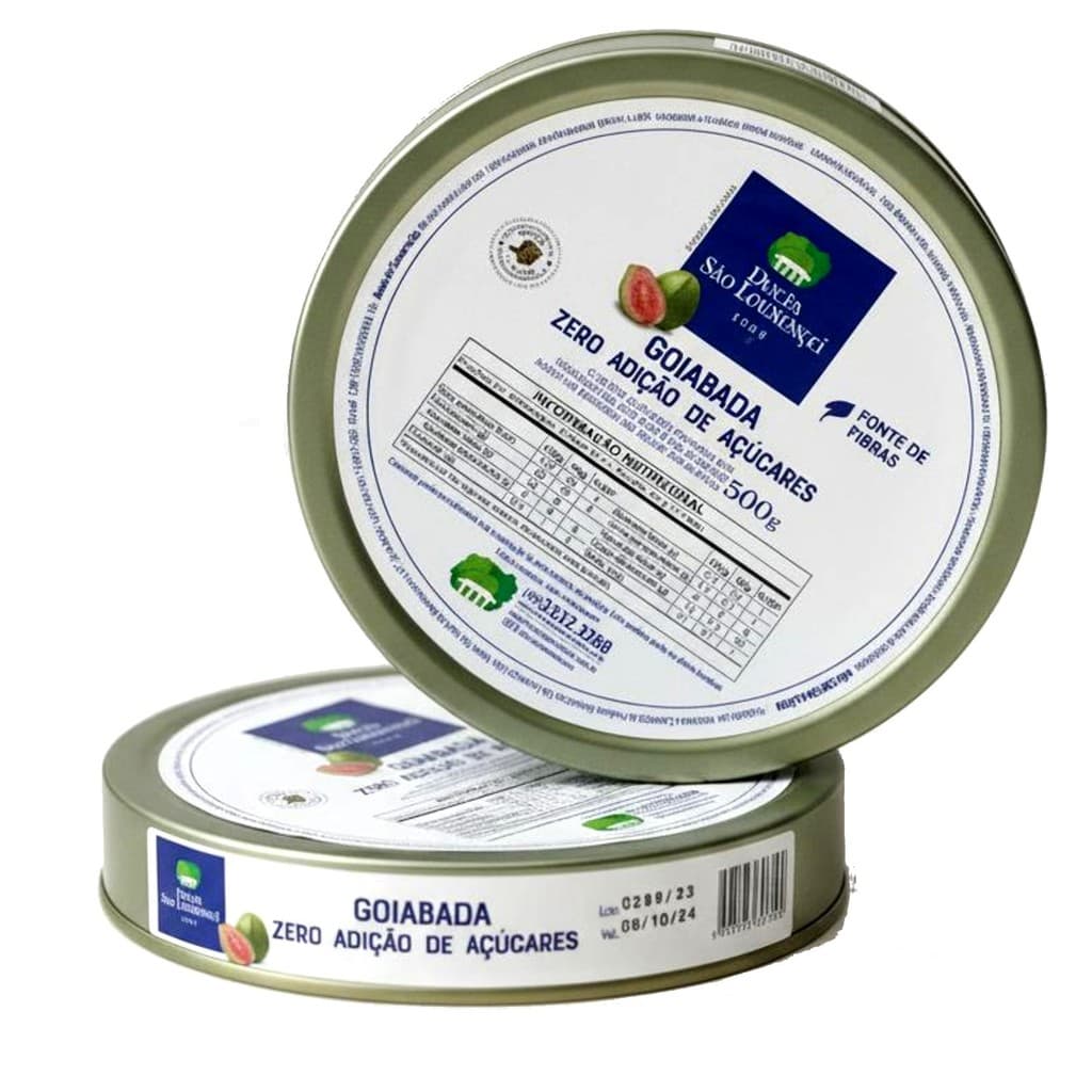 Kit c/ 2und Goiabada Zero Adição de Açucares SAO LOURENCO 500g