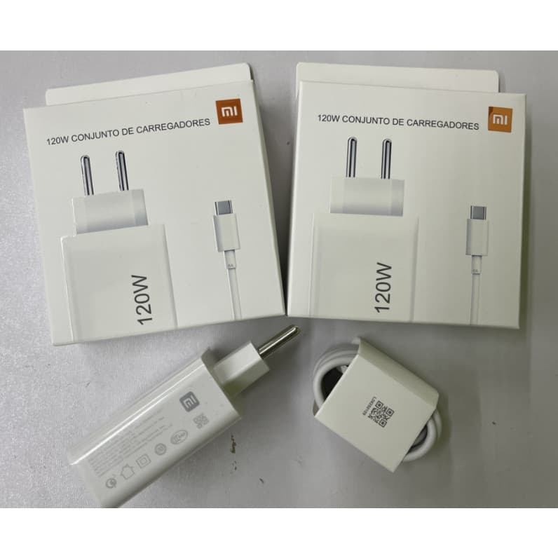 Carregador  120W Turbo  Carga Ultra Rápida USB-C PD  Compatível Xiaomi Redmi Poco