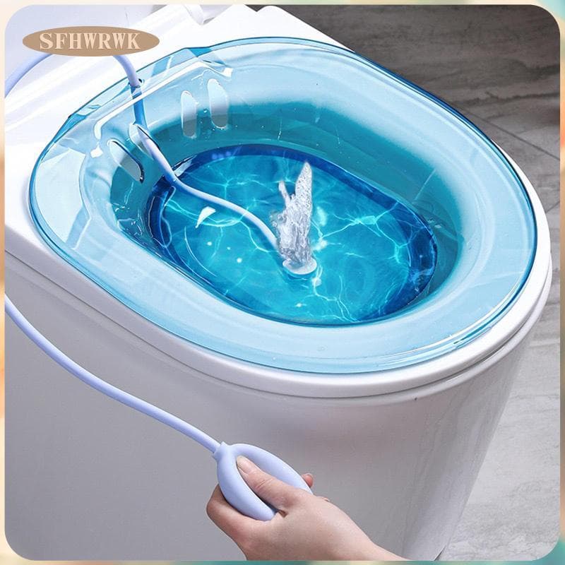 [Fhwrwk] 1x Bidê Sem Agachamento Bacia De Confinamento Toalete Medicina Banho Hemorróidas Fumigação Cuidados Flusher Par