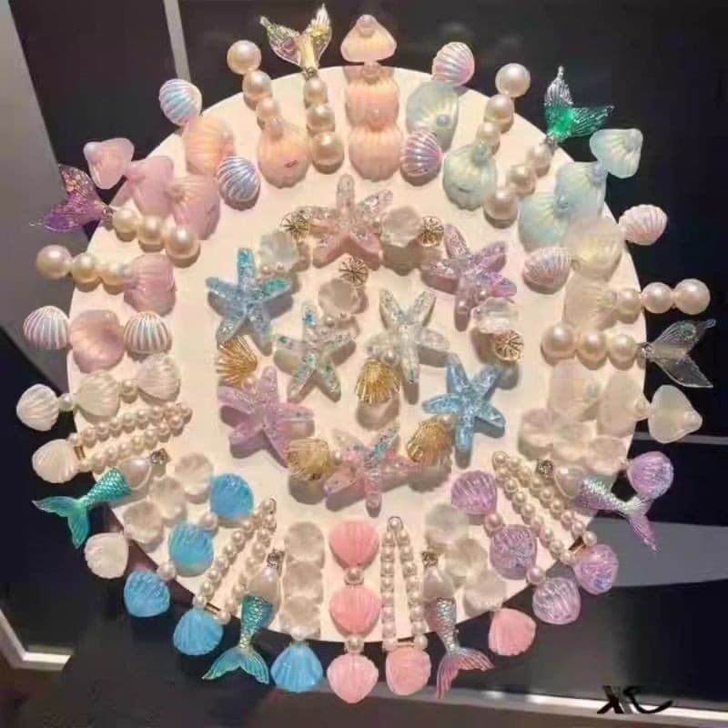 Kit 3 Grampo de cabelo de meninas fofas e estilosas em formato de bico de pato