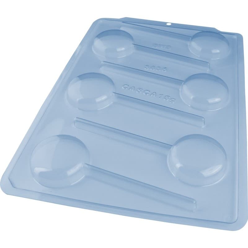 Forma Pirulito Recheado Chocolate Páscoa - 3 Partes com Silicone - Forma Especial BWB 3635 - Fácil Manuseio