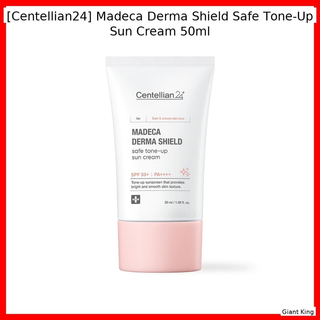 [Centellian24] Madeca Derma Shield Safe Tone-Up Sun Cream 50ml/Creme Solar Coreano/Efeito Tonificante/100 % Autentico Da