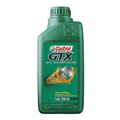 Óleo Para Motores Castrol Gtx 25w60 Alta Quilometragem (Gasolina/GNV/Etanol)