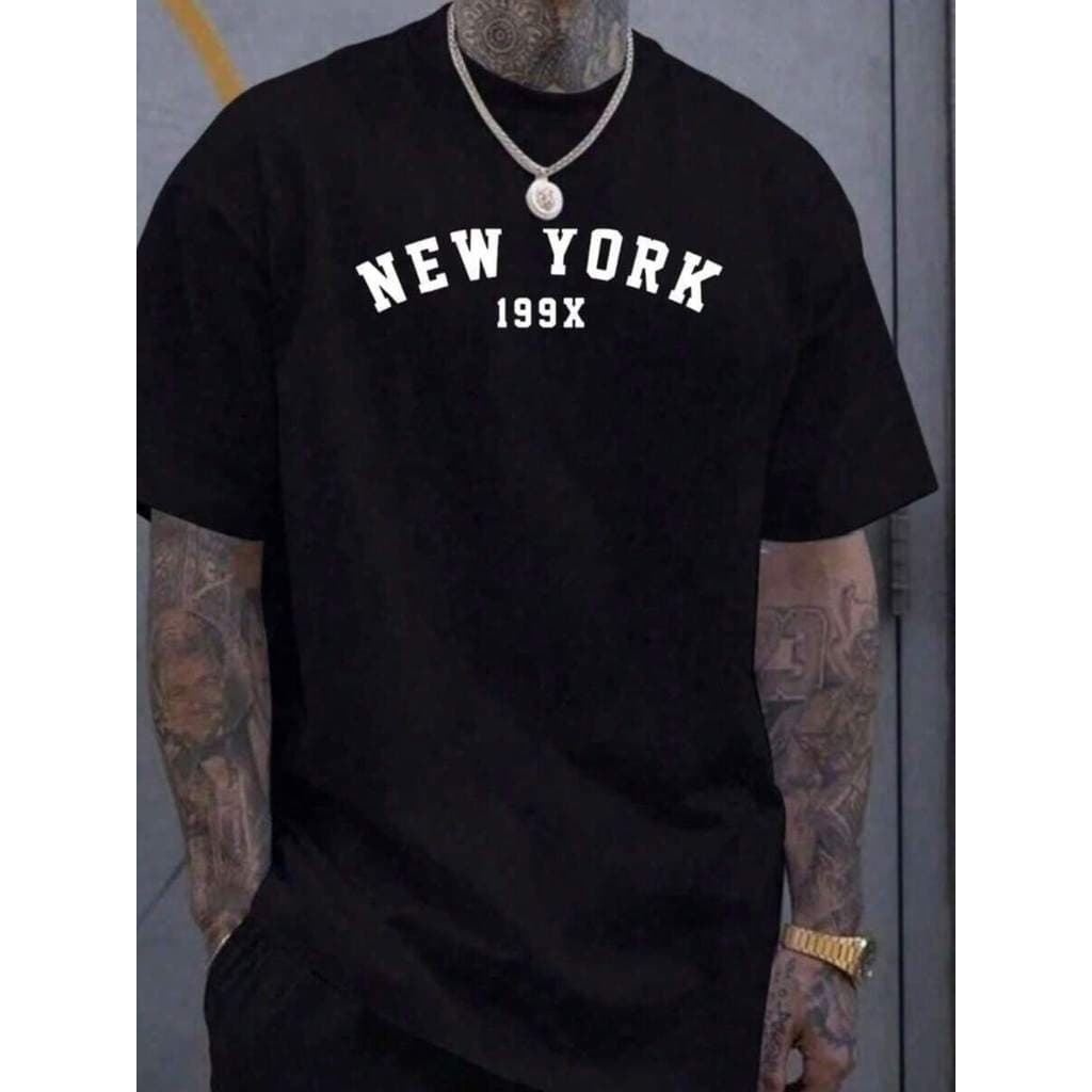Camisa Camiseta Masculina New York  100% Algodão Feminina Blusa Premium Lançamento Gola Redonda