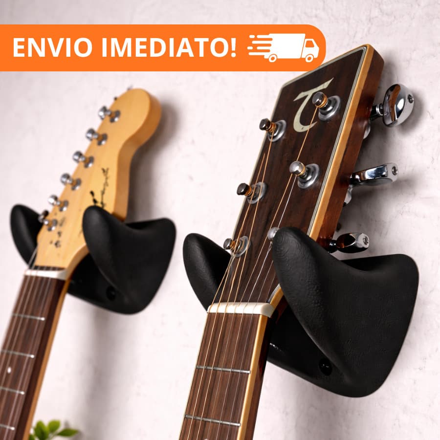 Suporte de Parede Premium para Violão Forte Seguro e Acabamento Profissional