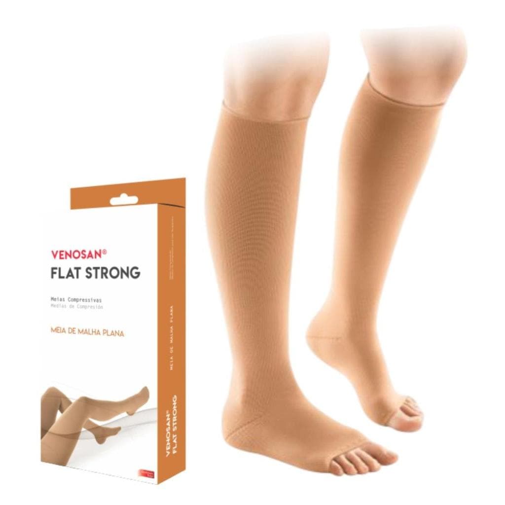 Meia 3/4 Venosan Flat Strong 30-40mmhg Compressão