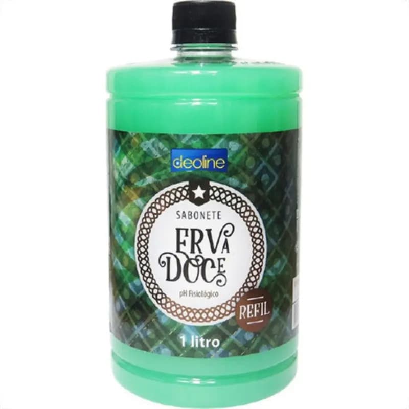 Sabonete Refil 1LT Erva-Doce Premisse Linha Requinte Mãos, Corpo e Rosto Lavagem Profunda Eficaz SB