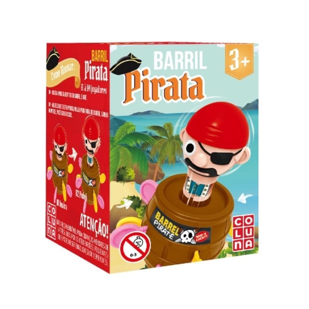 Jogo Mini Barril Pula Pirata Infantil