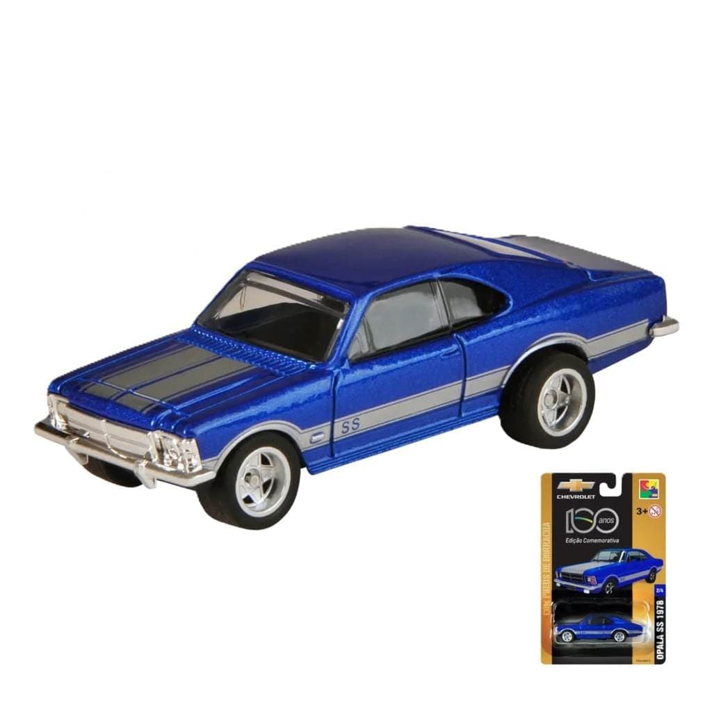 Carro Miniatura Opala 1978 SS 1/64 Azul - Cks Toys