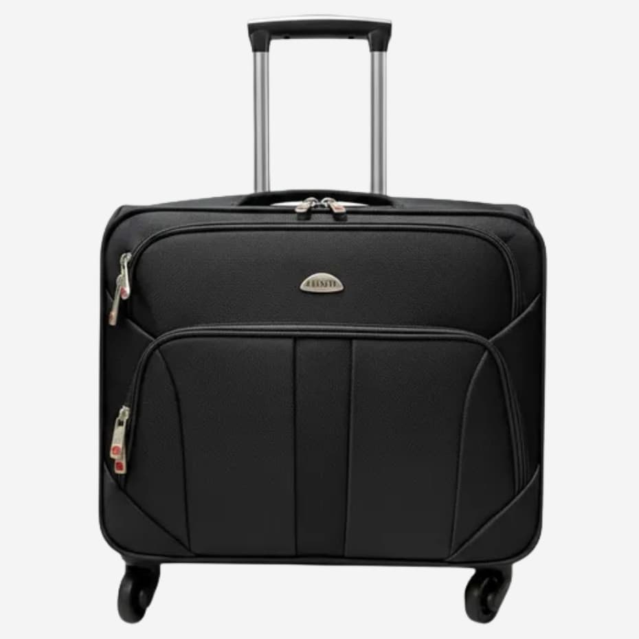 Mala de Viagem de Notebook 4 Rodas Poliéster Resistente 360° Bordo 10KG Antichoque 2016-12#