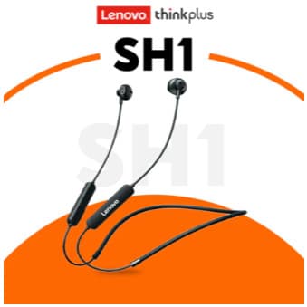 Fones de ouvido esportivos sem fio Lenovo Sh1 Bluetooth 5.0 Preto