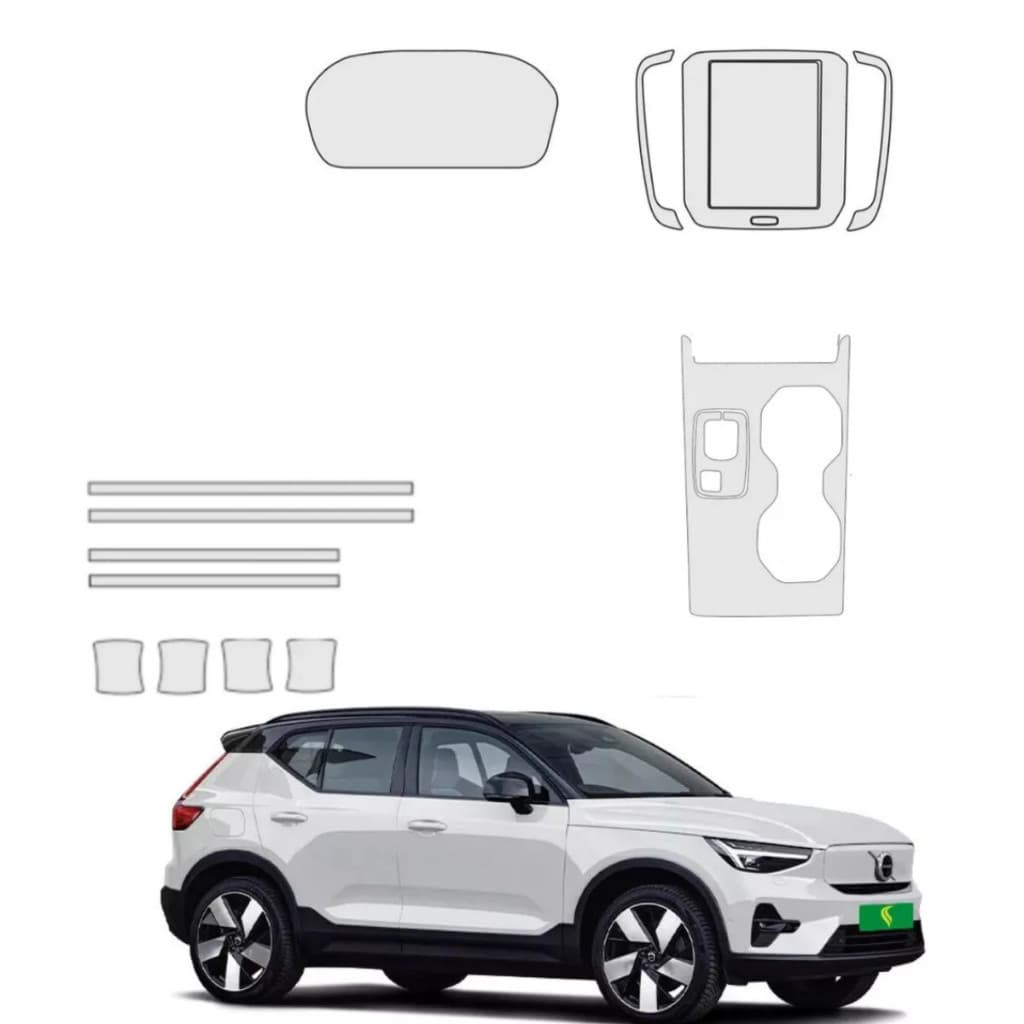 Pelicula proteção PPF anti risco interna full+quina+concha volvo xc40 eletrica