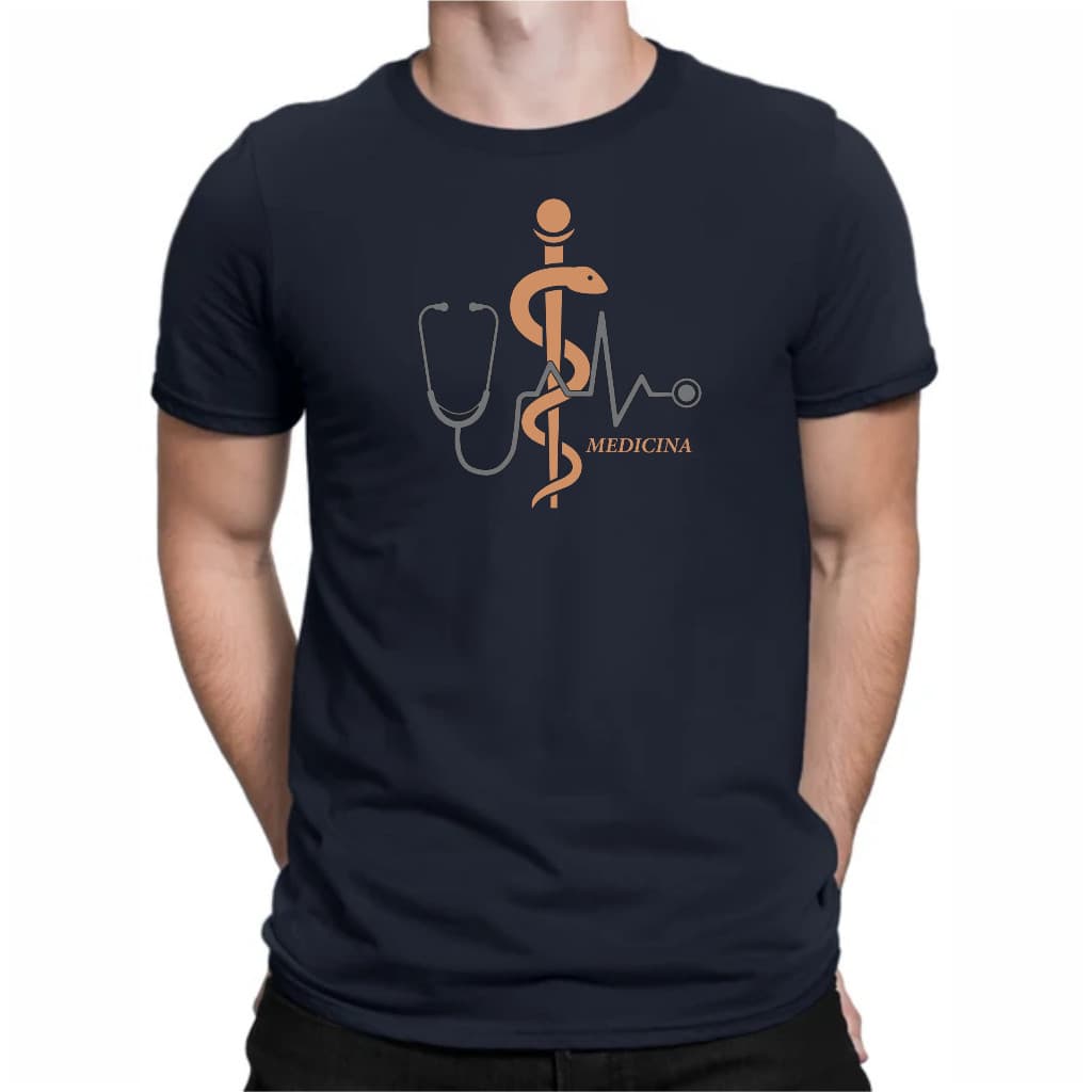unissex Camiseta Faculdade Curso de  Medicina,masculina,básica,faculdade,estudante,promoção,100% algodão