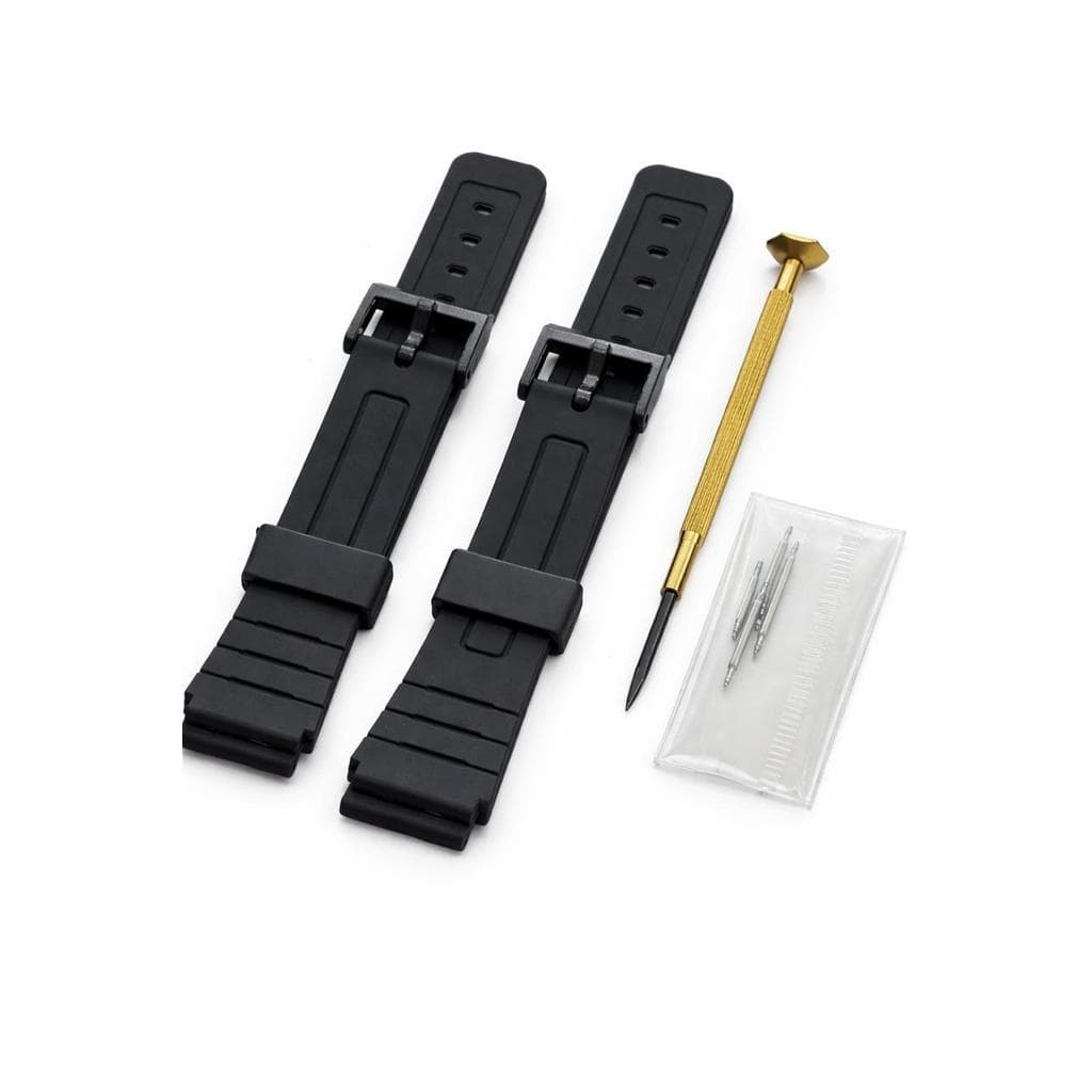 Kit de pulseira de borracha para relógio+ ferramenta e pinos- Aro18/20mm