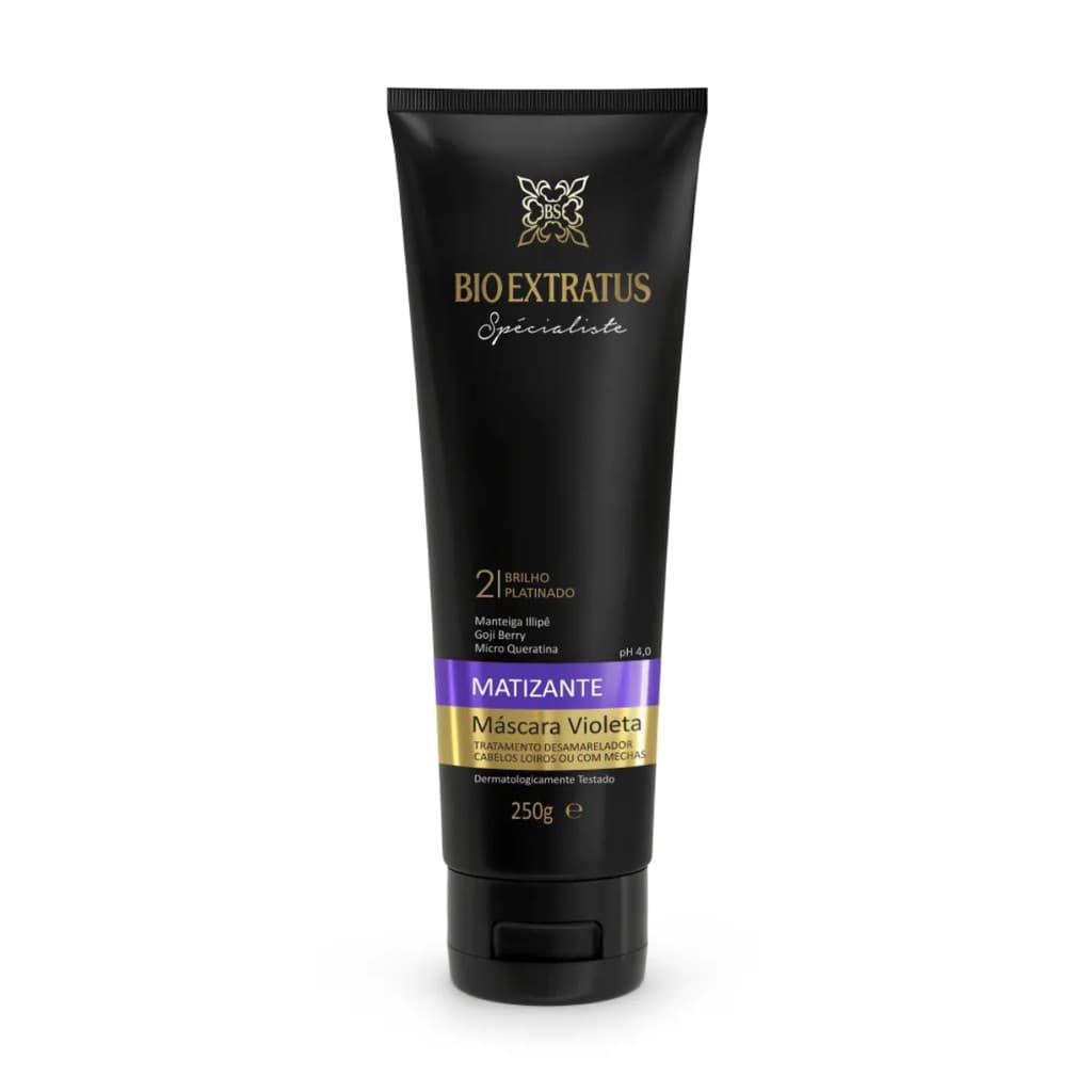 Máscara Spécialiste Bio Extratus Matizante Violeta 250g - Desamarelador Para Cabelos Loiros