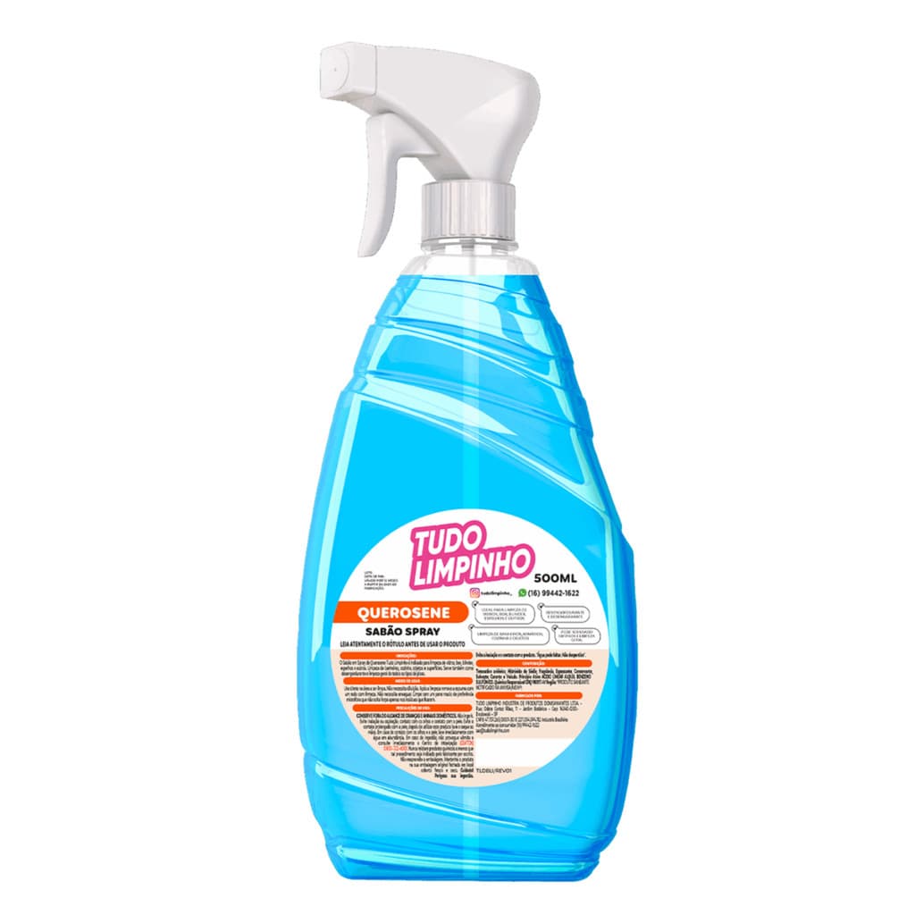 Sabão Querosene Spray 500ml Tudo Limpinho