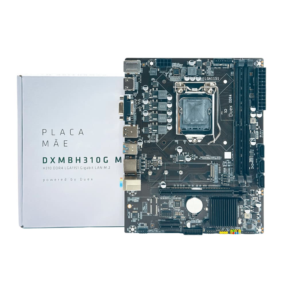 Placa Mãe Duex Dxmbh310g, Chipset H310, Intel Lga 1151, Ddr4