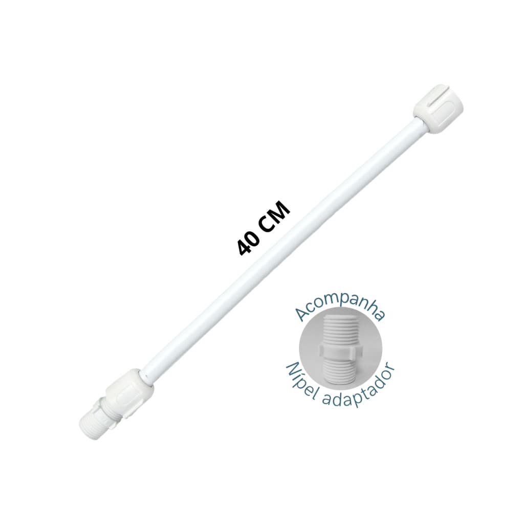 ENGATE FLEXÍVEL PVC 40 CM - C/NIPEL