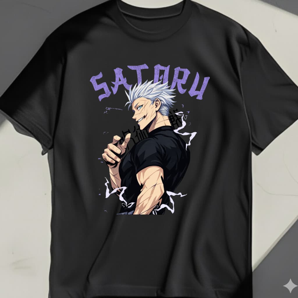 Camiseta g0jo Juju1su Ka1sen Anime Japonês Cultura Geek Otaku Plus Size