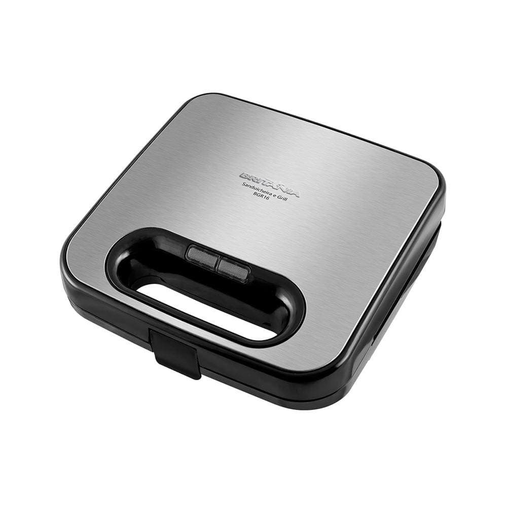 Sanduicheira Grill Britânia BGR16 com Revestimento Redstone - 110V