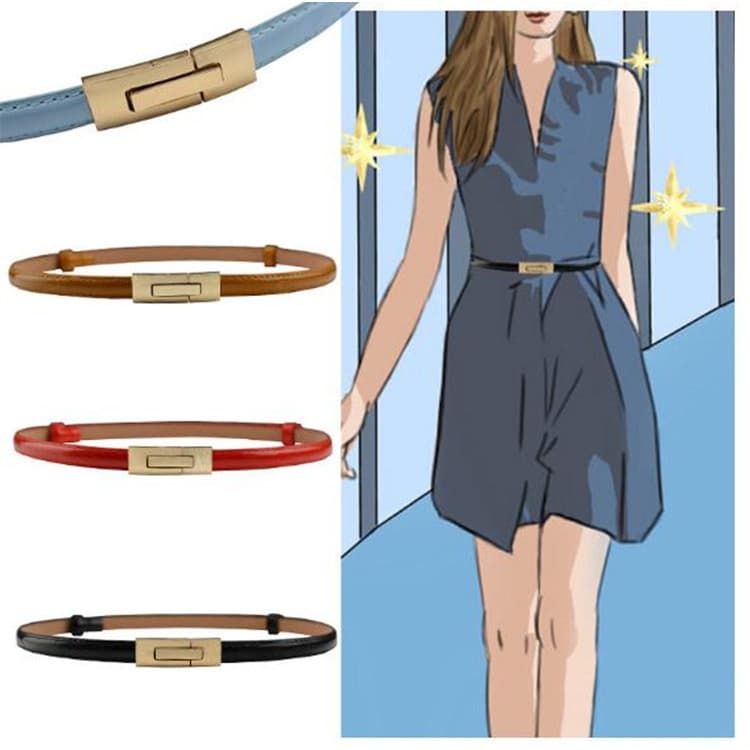 Fornecimento de loja de roupas cinto de compra moda cinto combinando couro patente retrátil ajustável cinto fino 1.5cm b