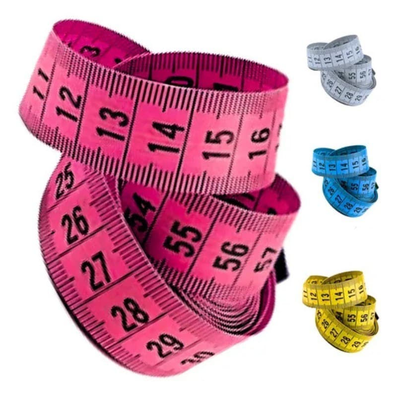 Fita de Medir Corporal Costura 150cm - Dupla face com numeração invertida